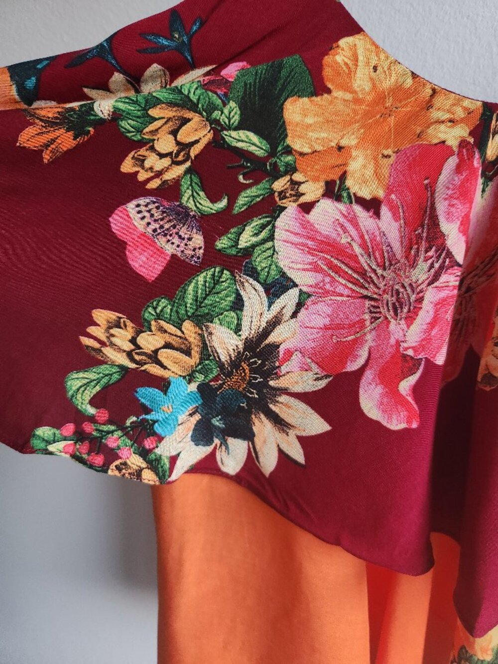 Farm Rio Colorful Layered Ruffle Top - Sz S - Picture 4 of 14